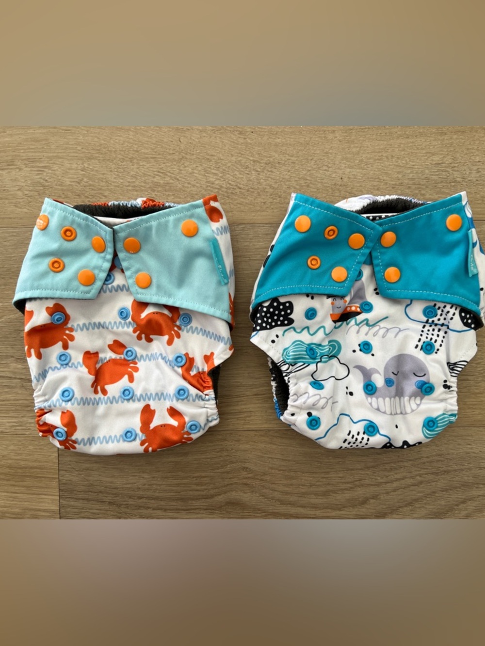 Happy Flute Baby Cloth Diaper Pocket Covers Set of 2